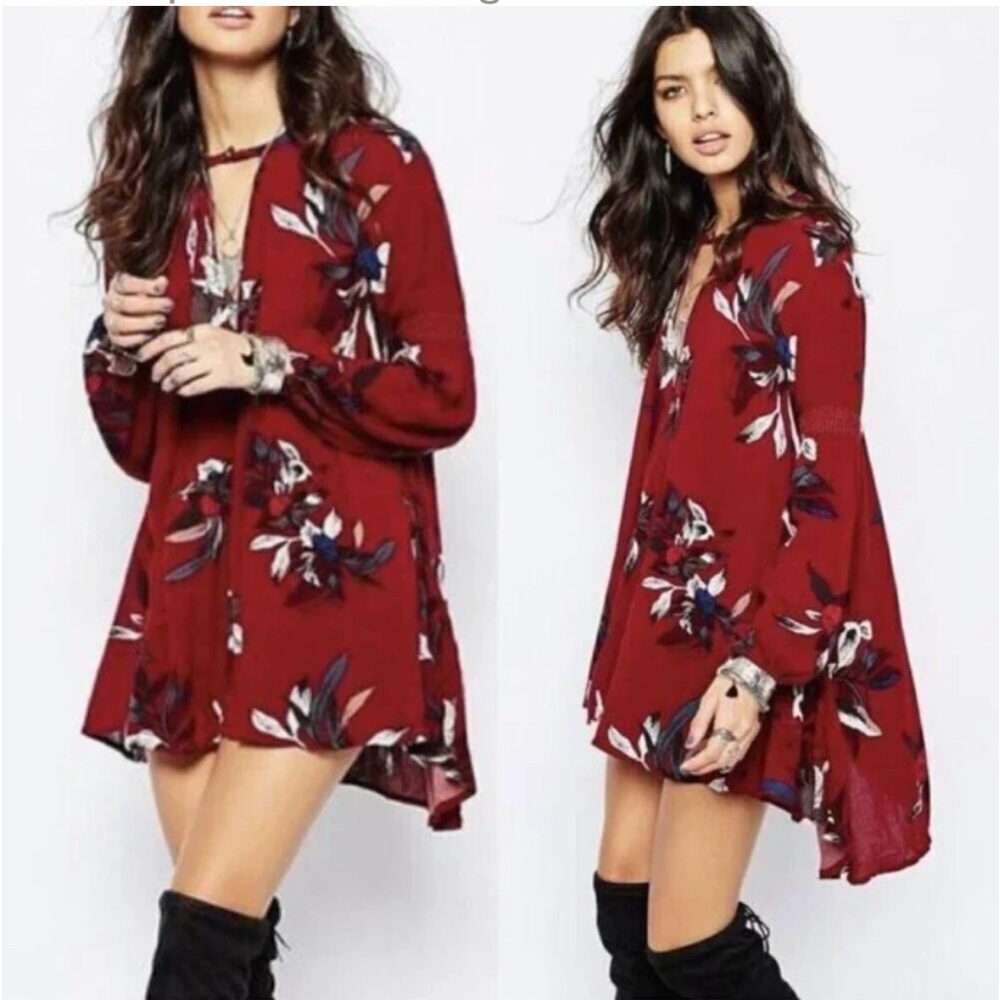 Free people electric orchid tree swing dress